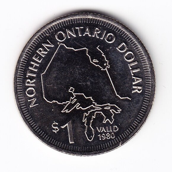 1980 Ontario Place Ontario North Now $1 Token (b36) - Picture 2 of 2